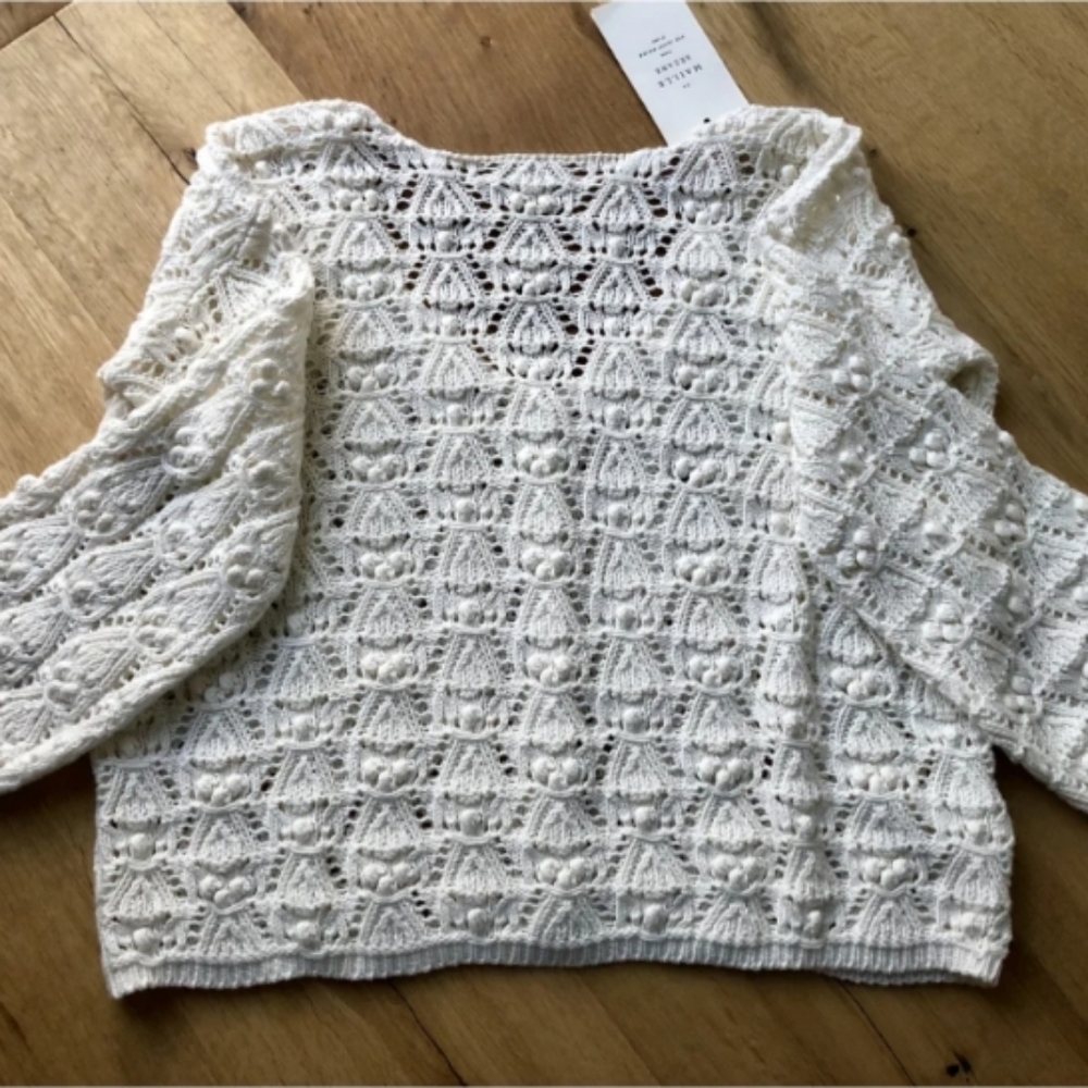 SOLD! Sezane Annette Jumper Ecru (S) - Picture 3 of 7